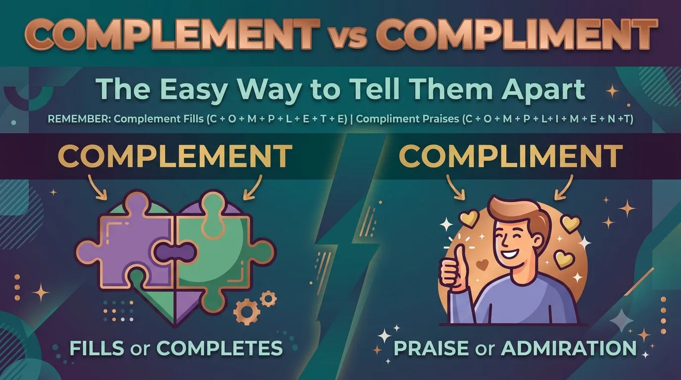 Complement or Compliment
