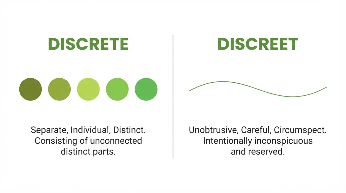 Discrete or Discreet