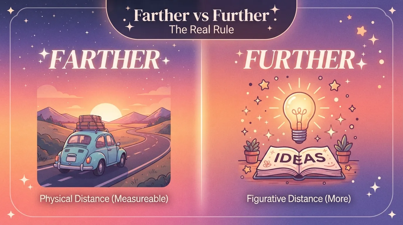 Farther or Further