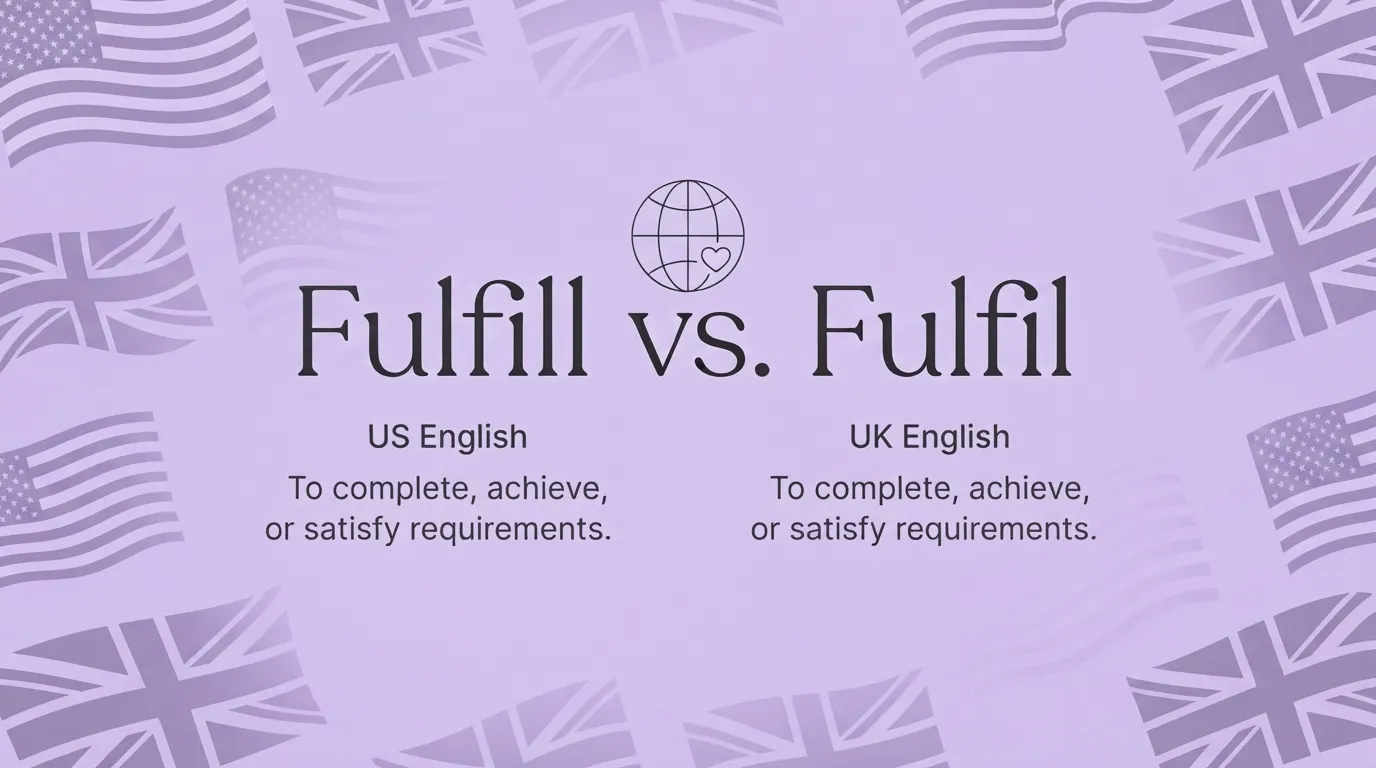 Fulfil or Fulfill