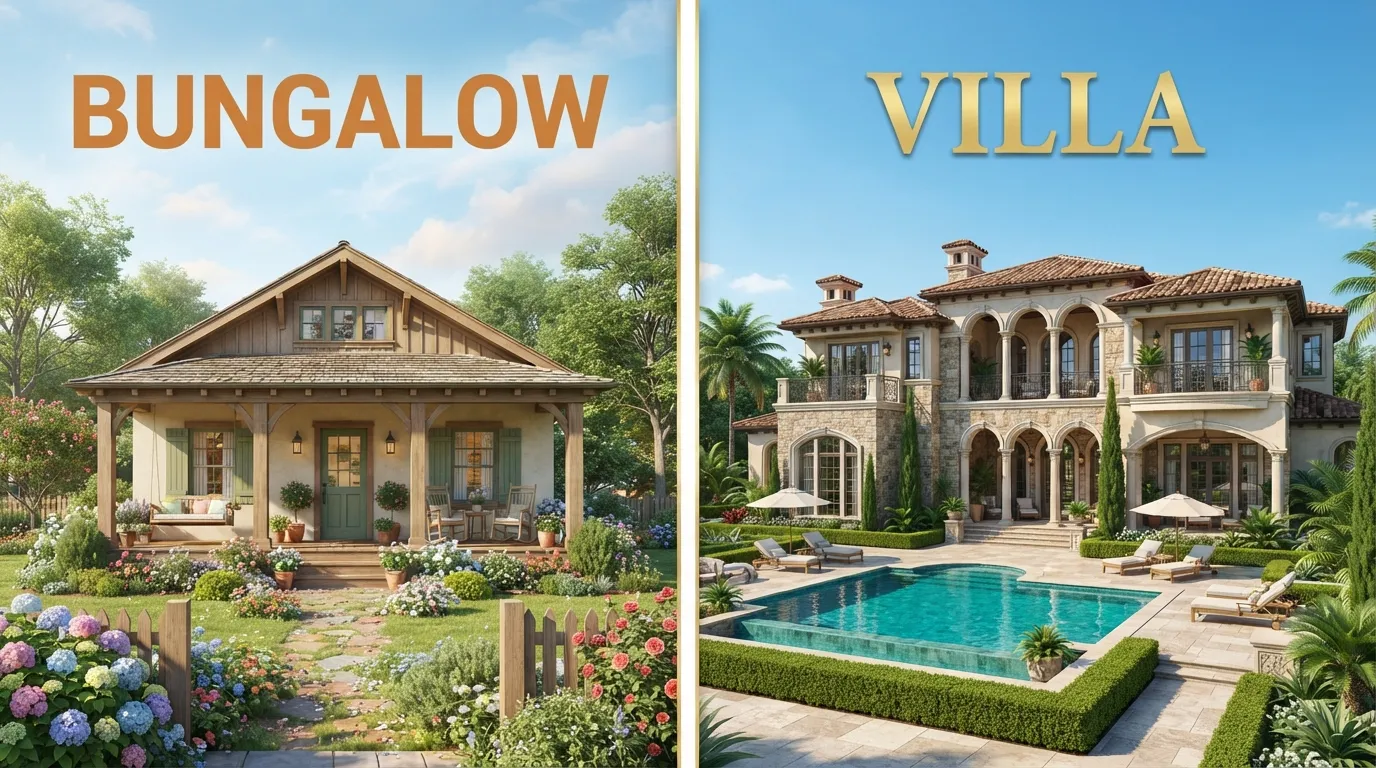 Bungalow vs Villa