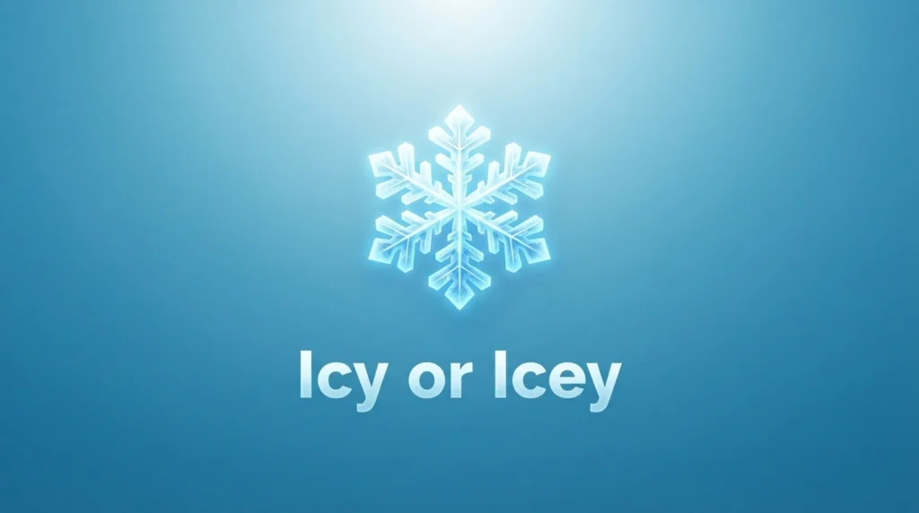 Icy or Icey: Quick Answer