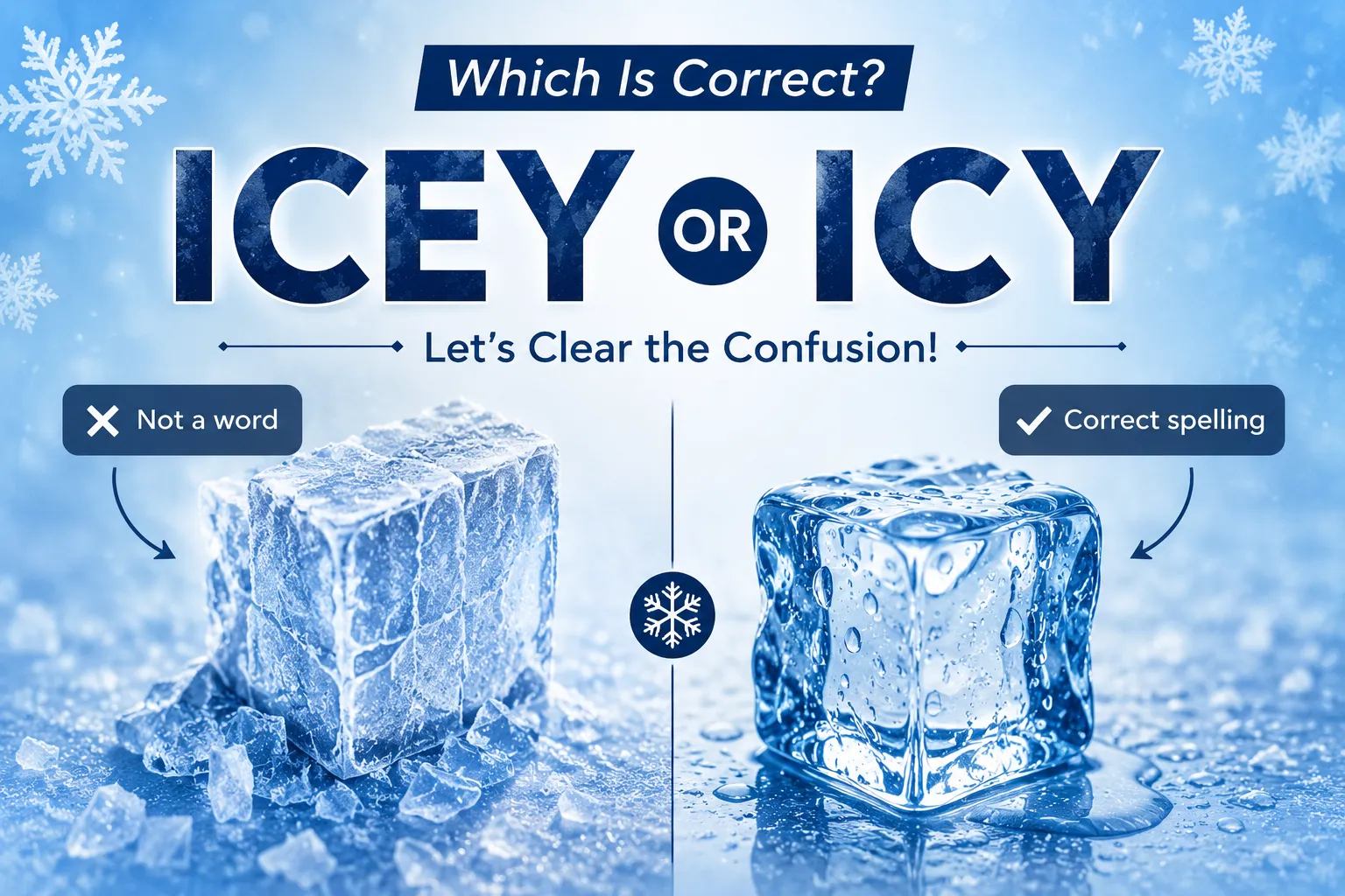 Icy vs icey
