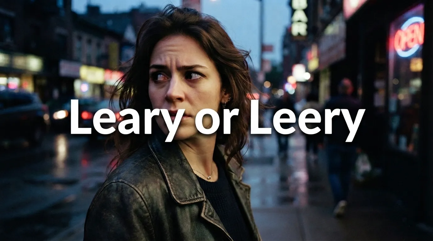 Leary or Leery