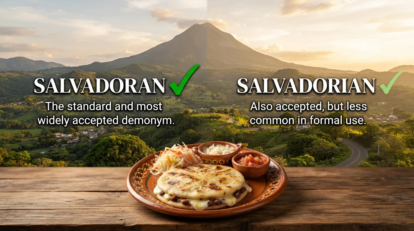 Salvadoran or Salvadorian