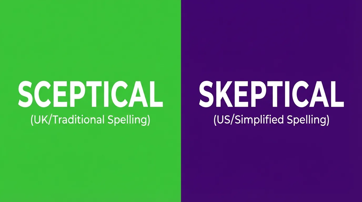 Sceptical or Skeptical