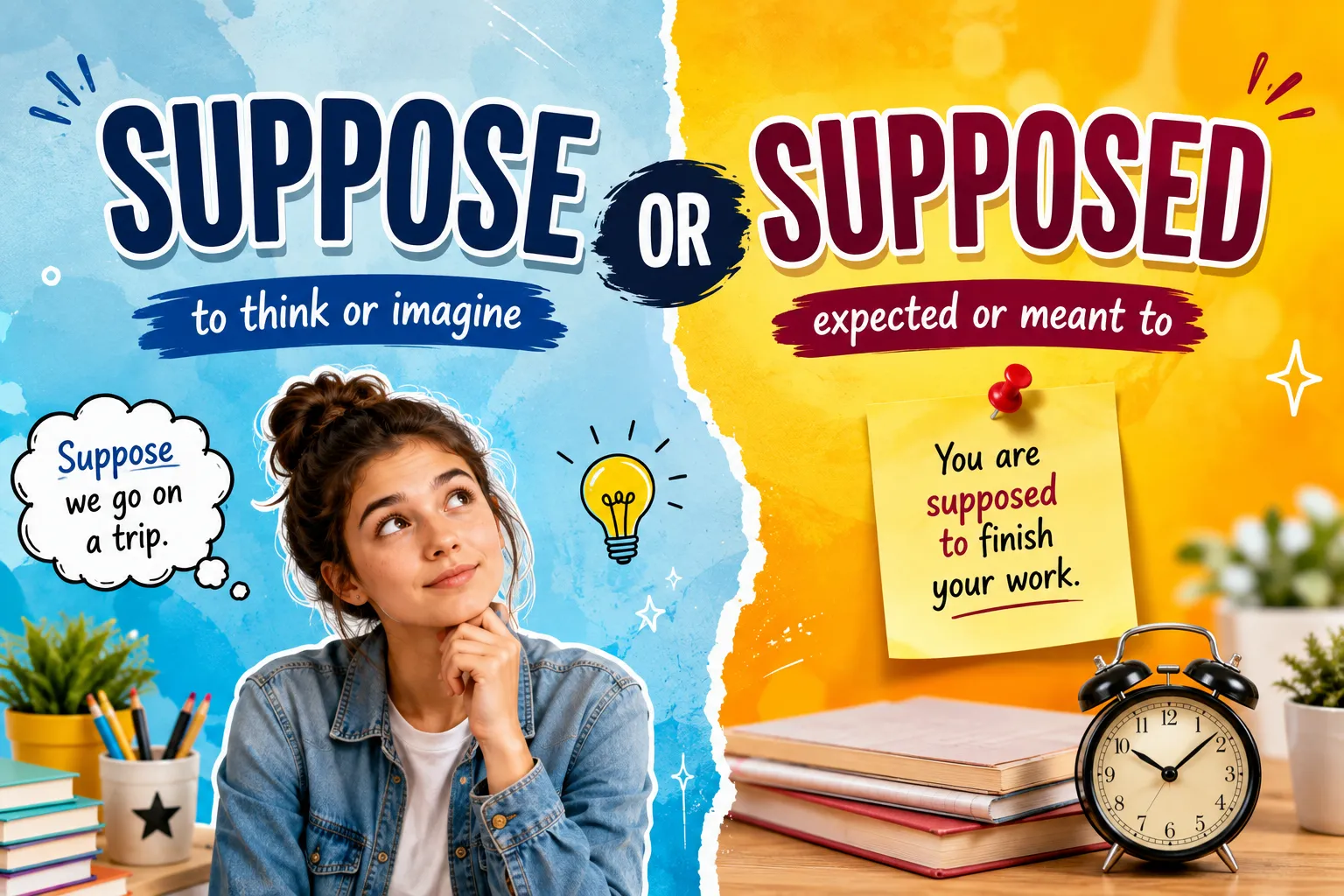 Suppose or Supposed