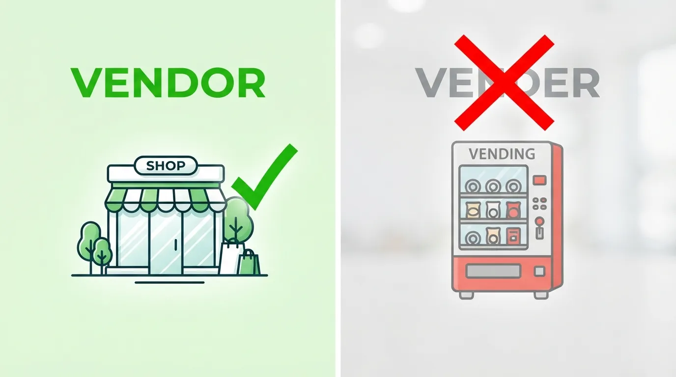 Vendor vs vender