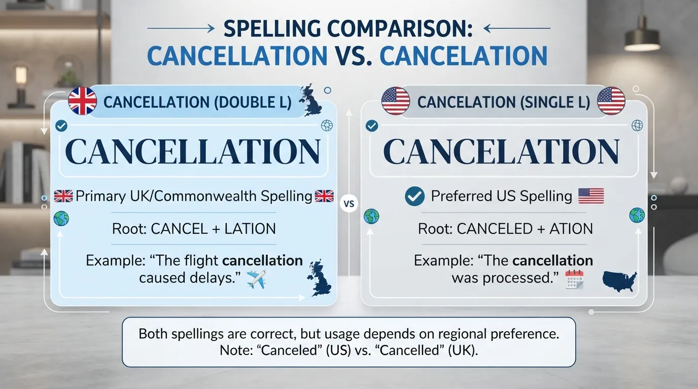 Cancellation vs cancelation