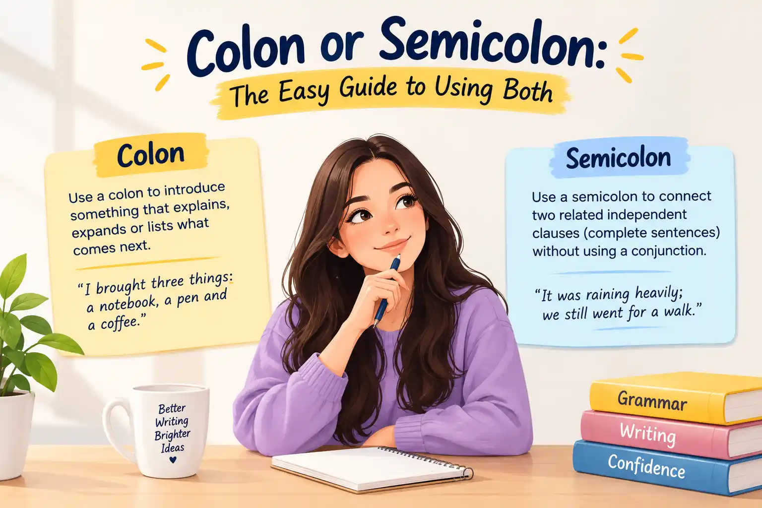 Colon or semicolon