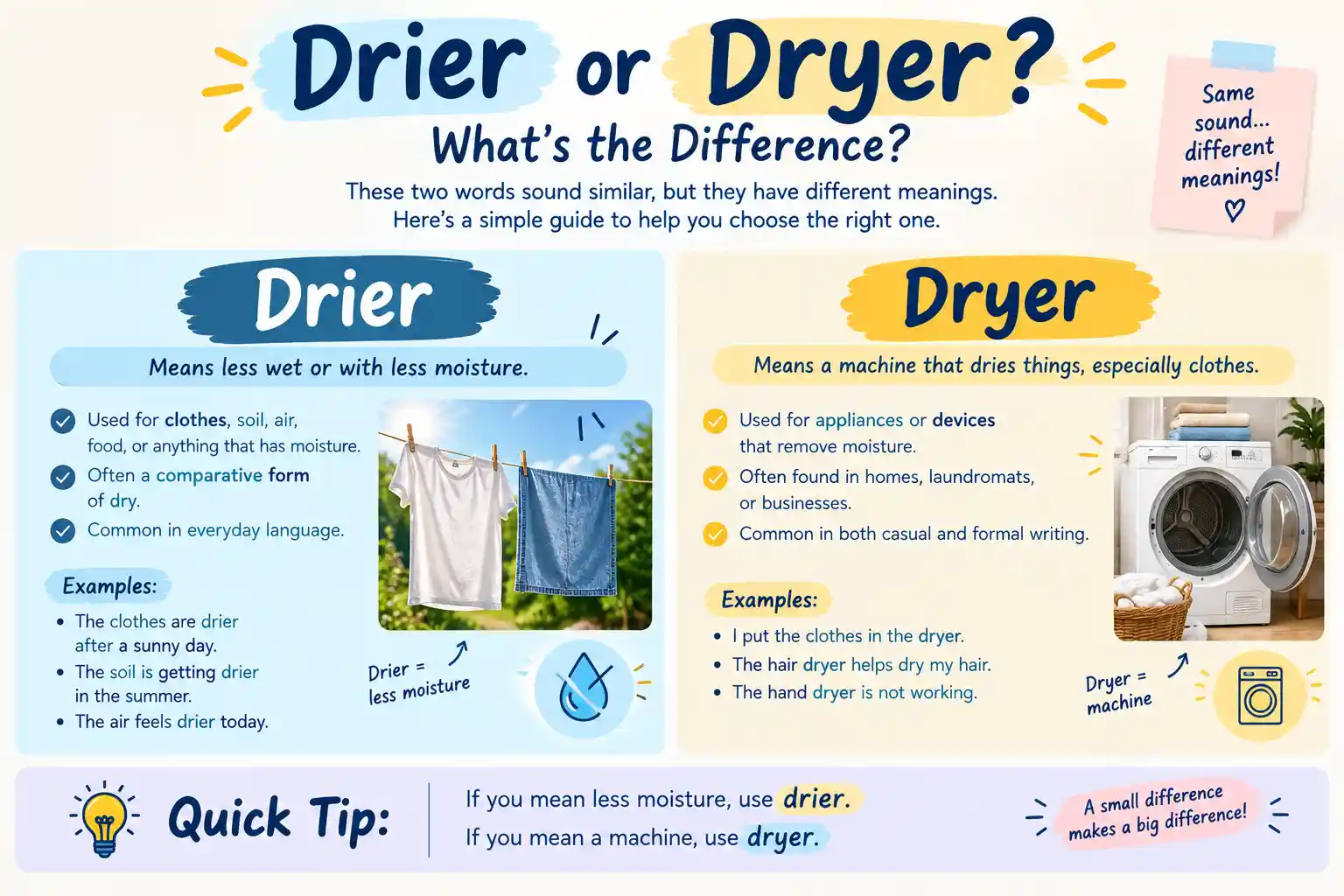 Drier or Dryer