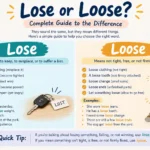 Lose or Loose