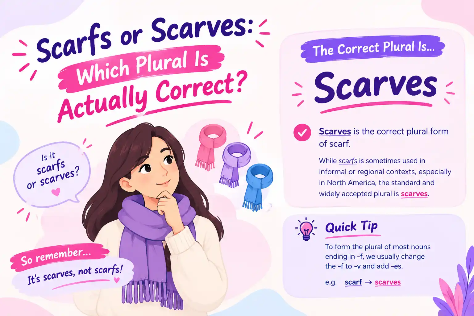 Scarfs or Scarves