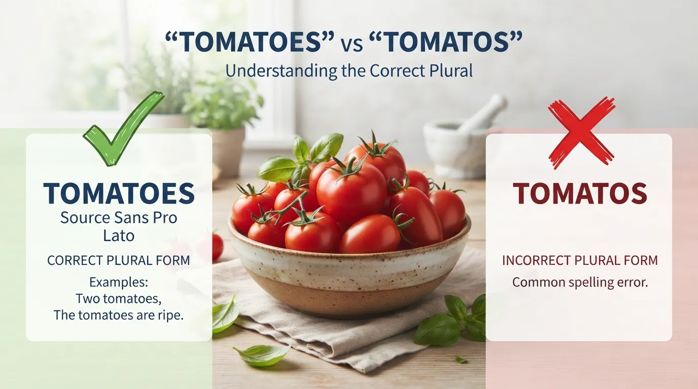 Tomatoes vs tomatos