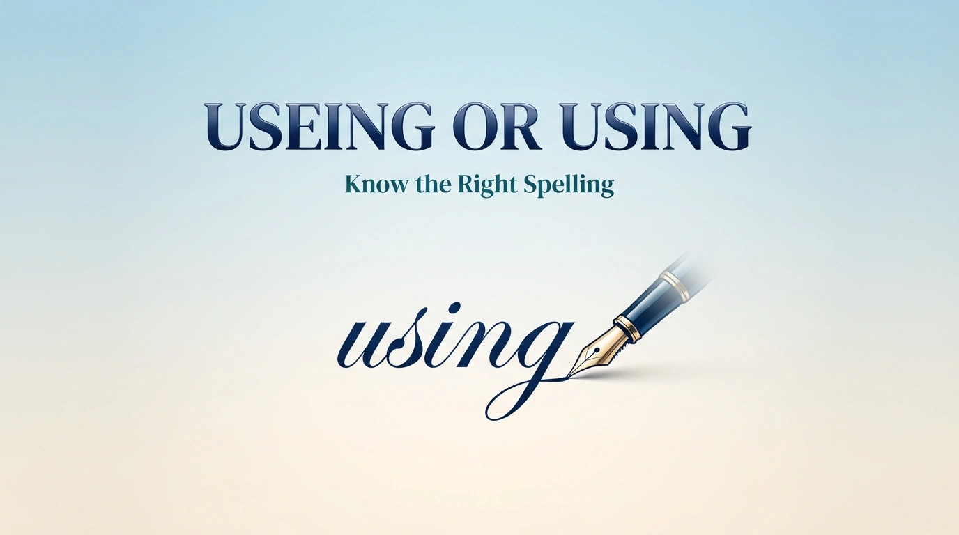 Useing or Using