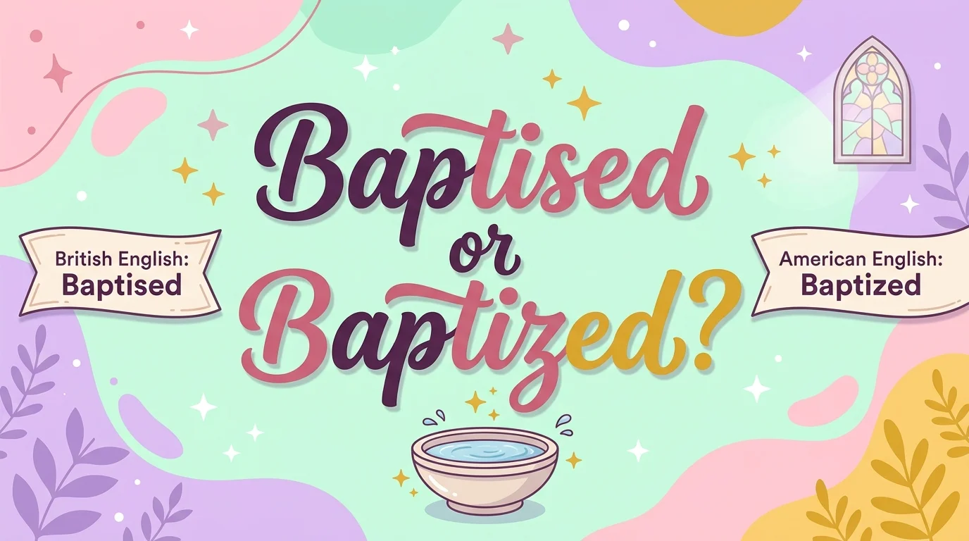 Baptised or Baptized
