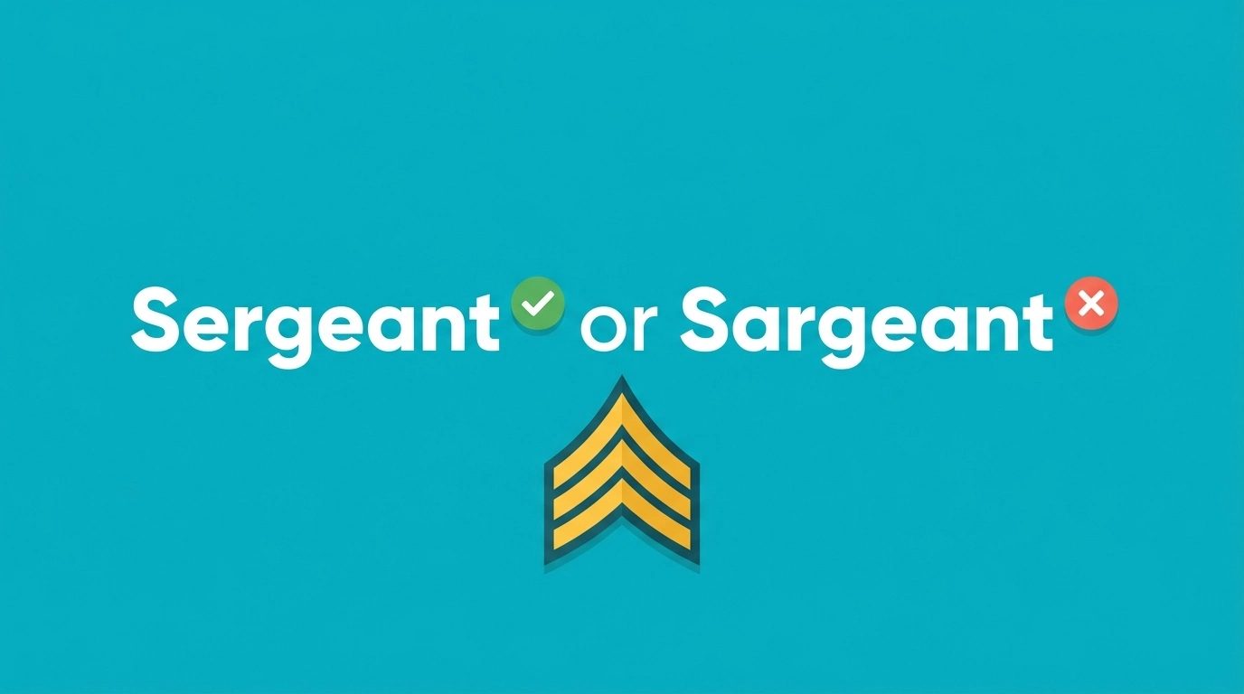 Sergeant or Sargeant